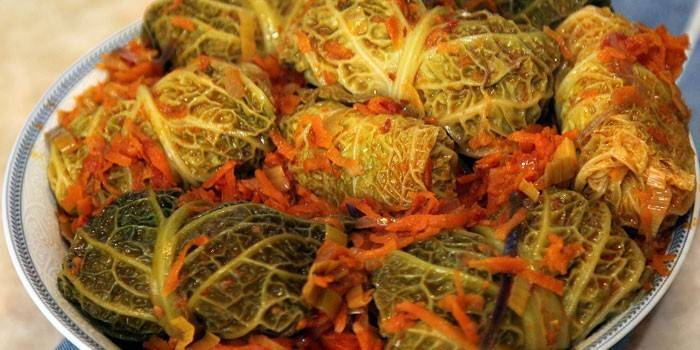 Голубцы из свежей капусты и куриного фарша