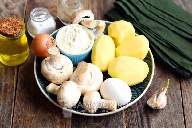 Картофельные драники с грибами