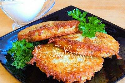 Картофельные драники с грибами