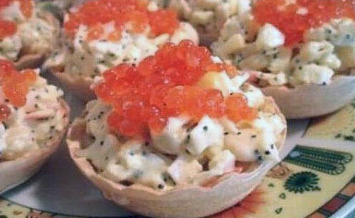 Закуски в тарталетках