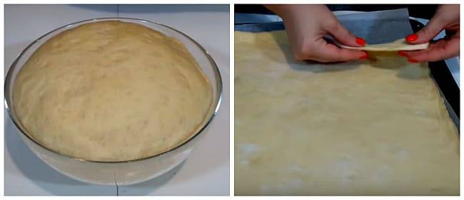 Домашняя пицца с грибами