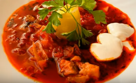 Борщ с мясом
