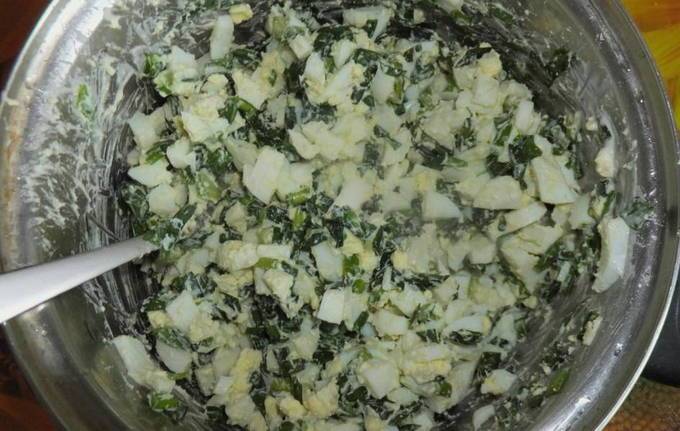 Пирожки с яйцом и луком