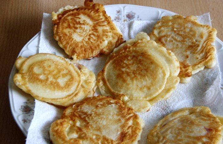 Пышные оладьи с тыквой и яблоком на кефире