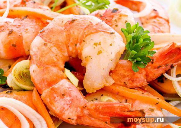 Вкуснейшие салаты с креветками и ананасом
