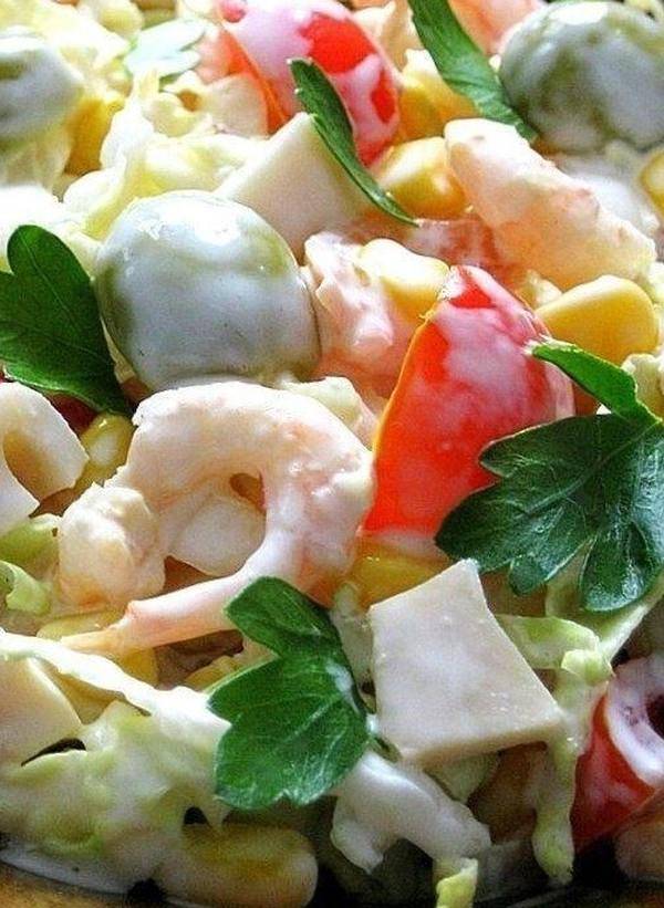 Салат из кальмаров с яйцом — очень вкусные классические рецепты