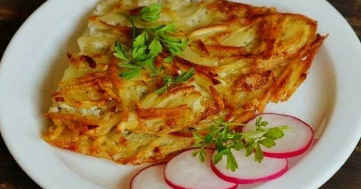 Хрустящий картофельный омлет