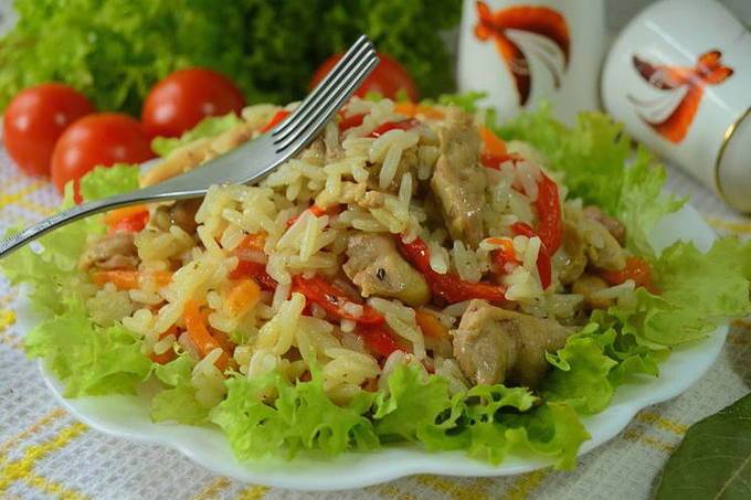 Как приготовить рис с овощами