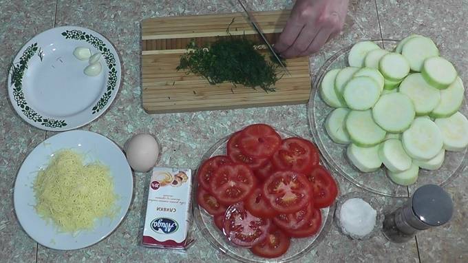 Запеканка из кабачков с сыром