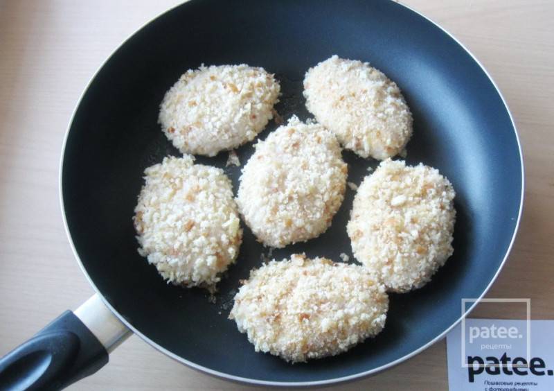Котлеты куриные с грибами