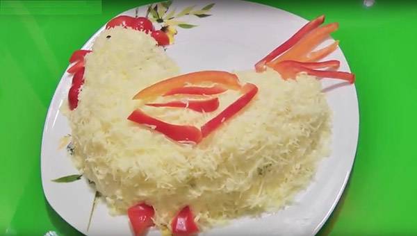 Салат ночь с курицей