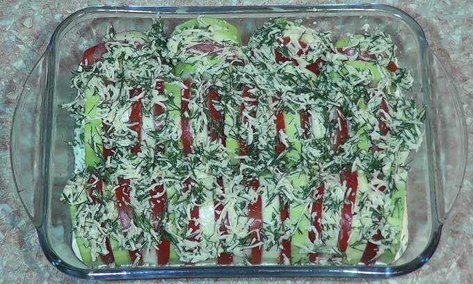 Запеканка из кабачков с сыром