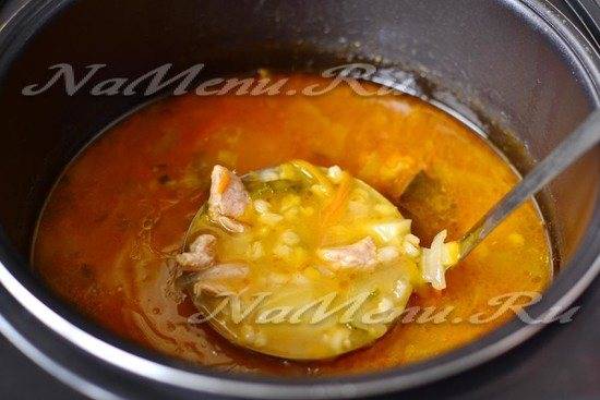 Пошаговый рецепт приготовления рассольника в мультиварке с фото