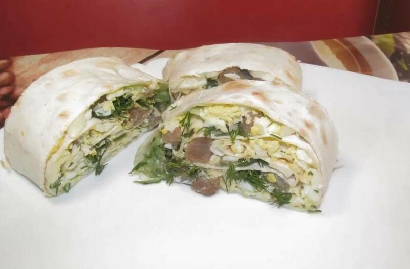 Как сделать лаваш с начинкой в духовке по пошаговому рецепту с фото