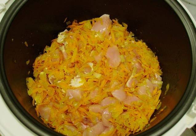 Плов с курицей в мультиварке пошаговый рецепт с фото