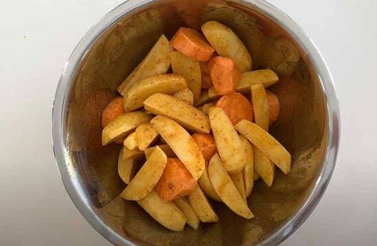 Курица кусочками в духовке