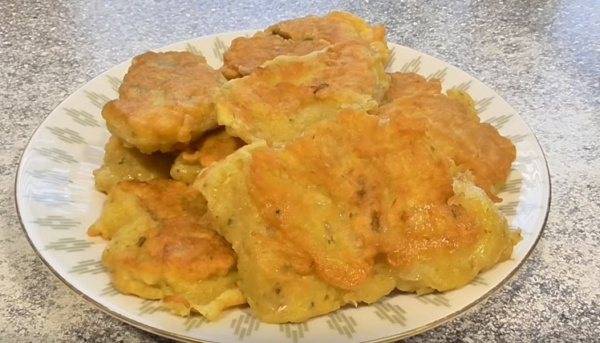Хек, жареный в кляре