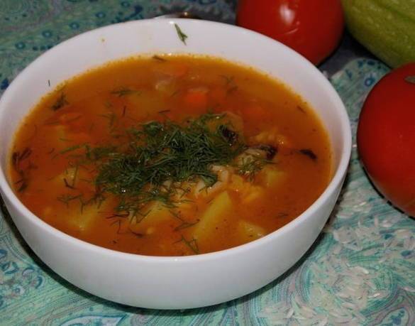 Рецепт суп с рисом и картофелем. калорийность, химический состав и пищевая ценность