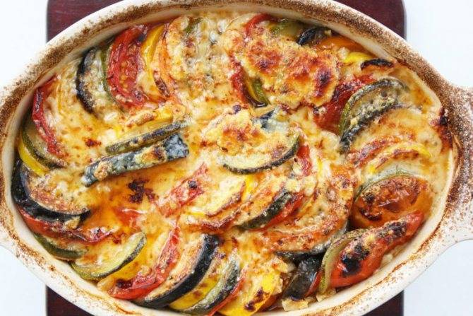 Запеканка из баклажанов с мясом в духовке