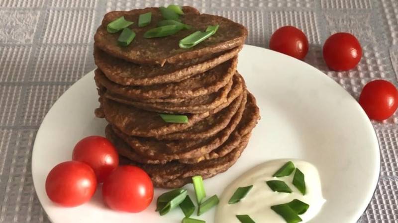 Оладьи из печени говяжьей