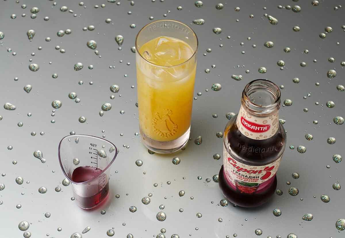 Рецепт коктейля текила-санрайз