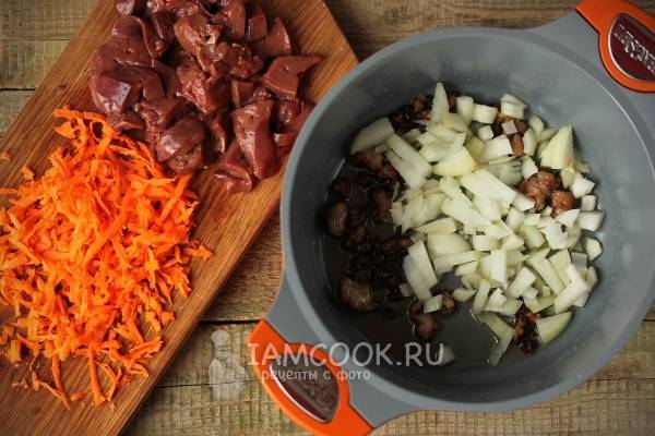 Куриные сердечки с картошкой