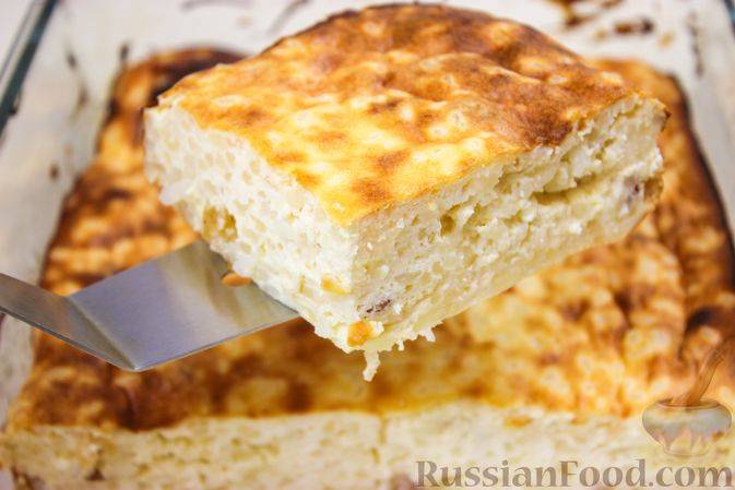 Рисовая запеканка с яблоками в мультиварке