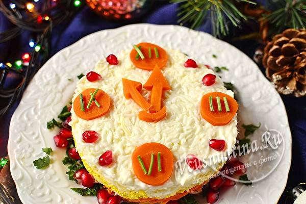Салаты рыбой горячего копчения: пошаговые фото-рецепты