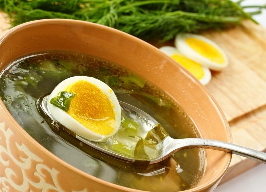 Суп из щавеля с яйцом