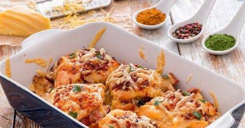 Куриные рулетики с начинкой в духовке