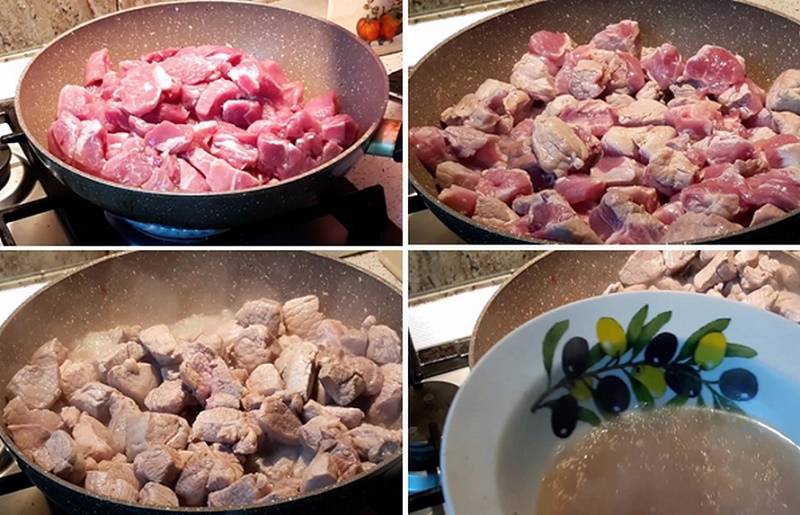 Подливка из свинины: с луком, томатом, сметаной, мукой, бефстроганов