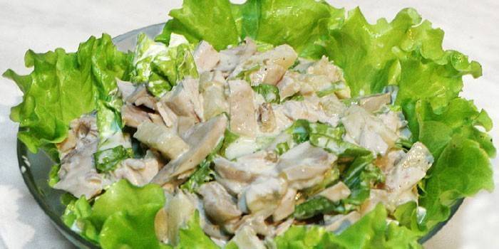 Вкусные салаты с грибами. 7 простых и подробных рецептов на день рождения и новый год