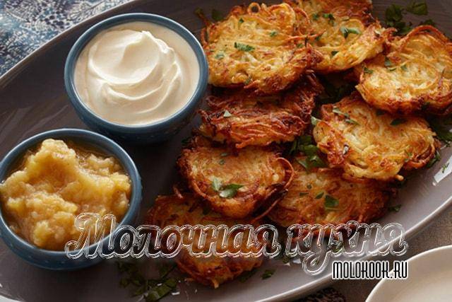 Картофельные драники с грибами