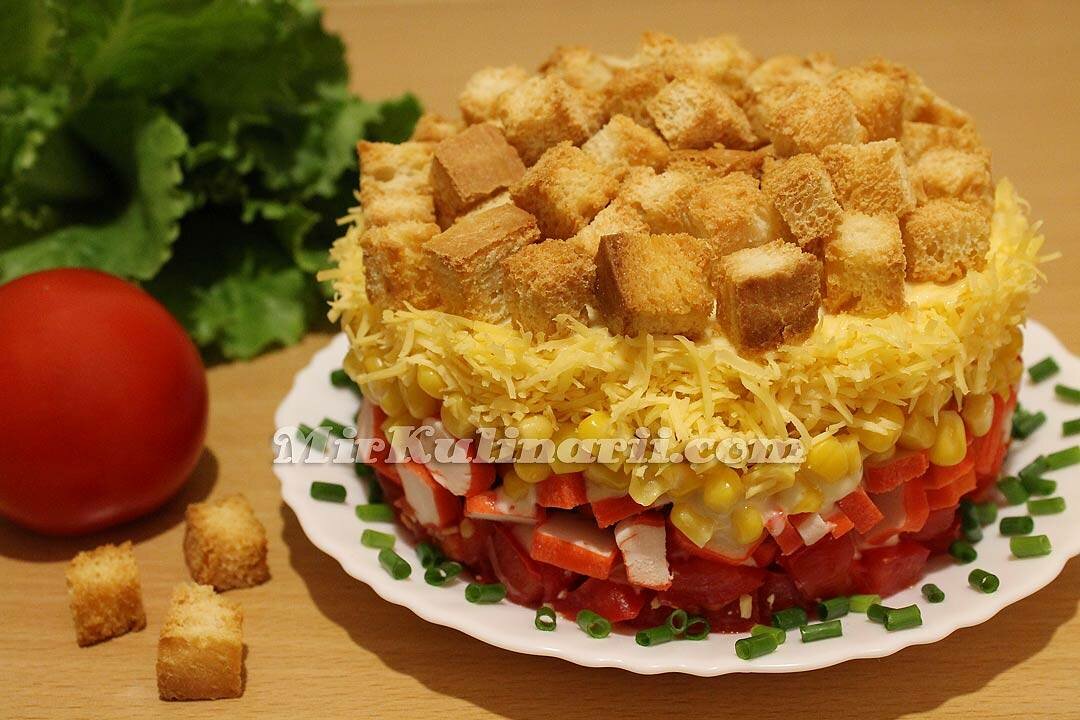 Салаты с крабовыми палочками