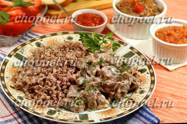 Печень по-строгановски по классическим рецептам