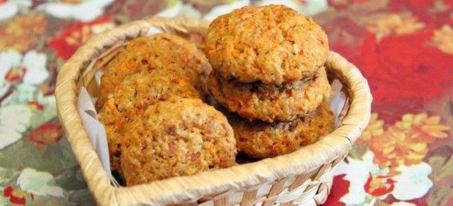 Морковное постное печенье