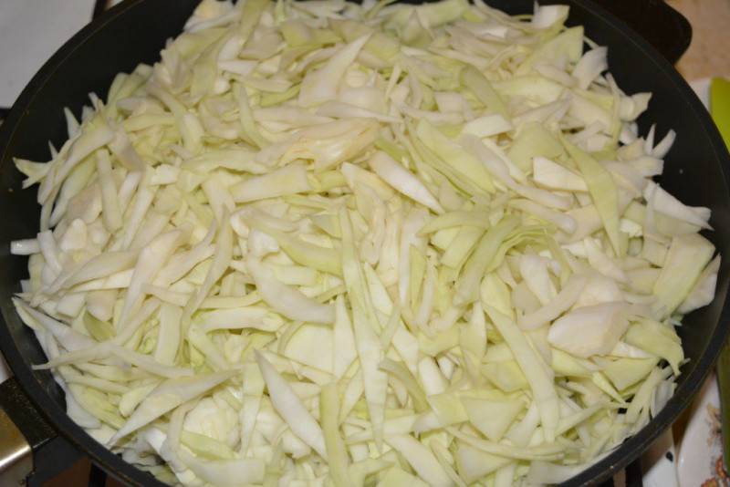 Тушеная капуста с фаршем