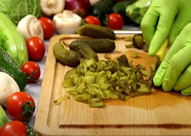 Салат грибная полянка с шампиньонами рецепт с фото