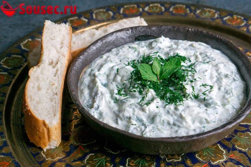 Греческий соус дзадзики: рецепт приготовления в домашних условиях
