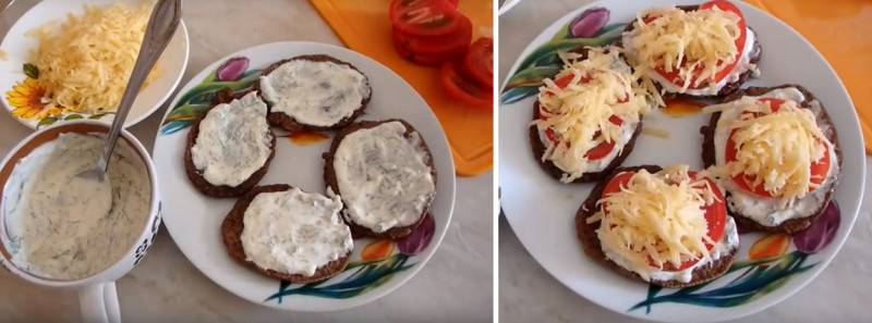 Оладьи из печени говяжьей