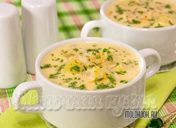 Сливочный суп с курицей