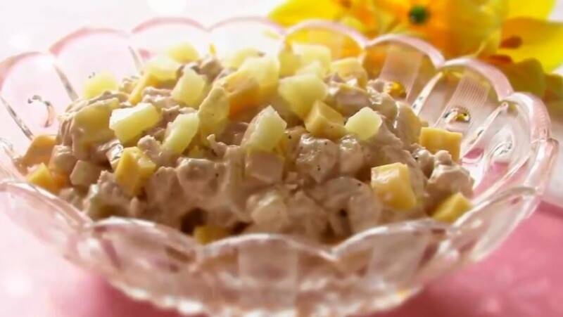 Салаты с ананасами