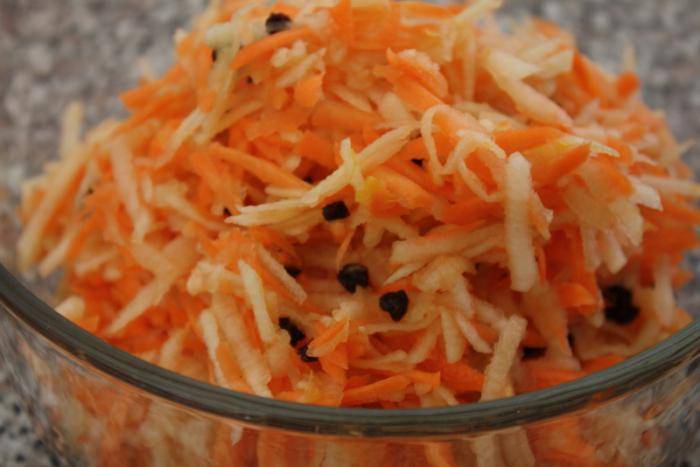 Салат из сырой моркови