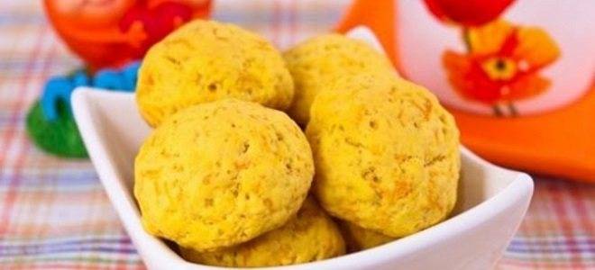 Морковное постное печенье
