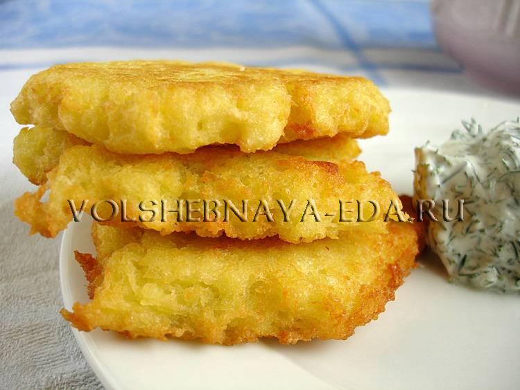 Картофельные драники с грибами