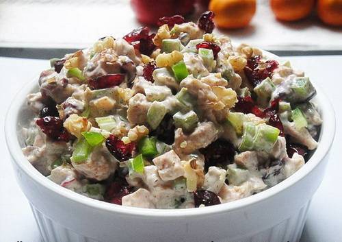Салат ночь с курицей