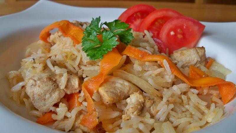 Плов с курицей в мультиварке пошаговый рецепт с фото