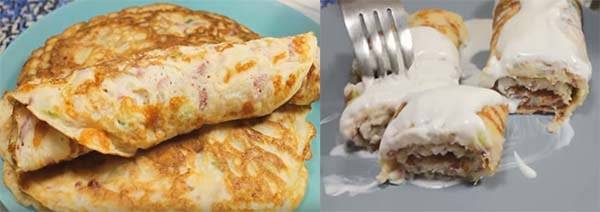 Блины с припеком. простые пошаговые рецепты вкусных блинов. 9 вариантов