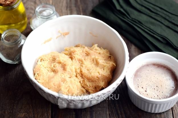 Картофельные драники с грибами