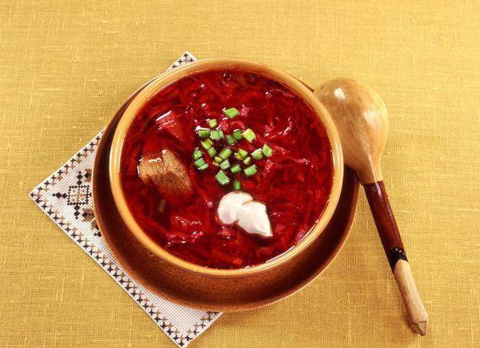 Борщ с курицей